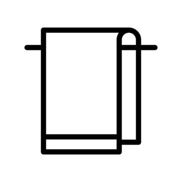 recommend clip art: Towel Outline Vector Icon Design