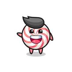 happy swirl lollipop cute mascot character