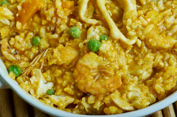 Portuguese Style Seafood Paella