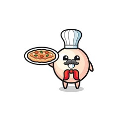 pearl character as Italian chef mascot