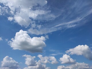 blue sky with clouds