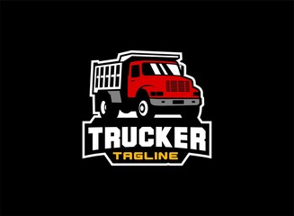 Excavator logo vector for construction company. Vehicle equipment template vector illustration for your brand.