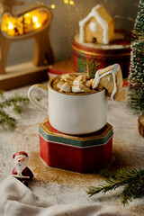 christmas still life with cookies