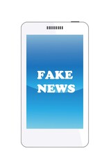 Fake news dans un téléphone portable