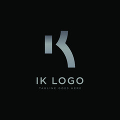 IK logo concept or letter I and K brand for company 