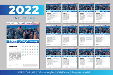 2022 Calendar Template Design