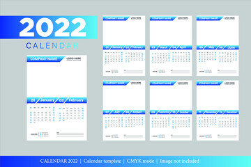 2022 Calendar Template Design
