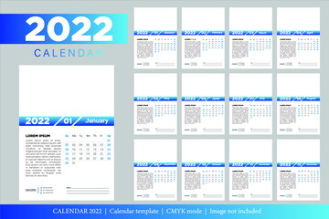 2022 Calendar Template Design