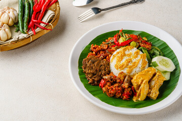 Beef Rendang or Nasi Rendang Sapi is a Minang dish originating from the Minangkabau region in West Sumatra, Indonesia. 

Beef Rendang is Popular food for breaking fast during Ramadan. Ramadan Food. 