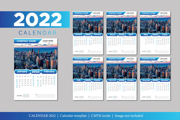 2022 Calendar Template Design