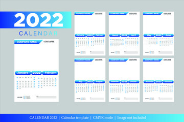 2022 Calendar Template Design