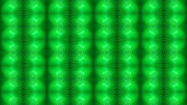 abstract background with bubbles lighting in green 4k