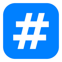 Obraz premium Hashtag und App Icon