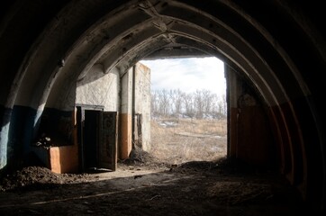 Fototapeta premium old abandoned bunker