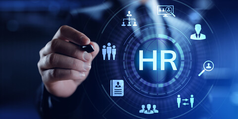 HR Human resources Recruitment Headhunting Team Building business concept.