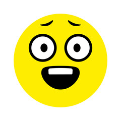 Smiley face. Emoji icon vector. Emoticon sign. Positive emotions. Vector illustration.