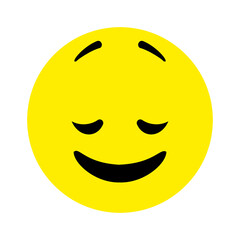 Smiley face. Emoji icon vector. Emoticon sign. Positive emotions. Vector illustration.