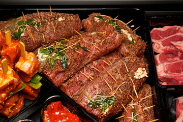 gefülltes Grillfleisch