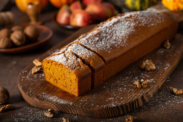 Homemade pumpkin bread