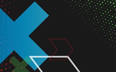 dark background, random minimalist abstract illustration vector for logo, card, banner, web and printing.