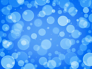 Abstract blue defocused background with bokeh.