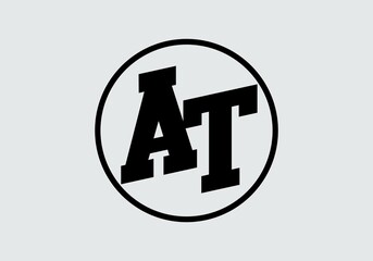 Unique shape of AT initial letter