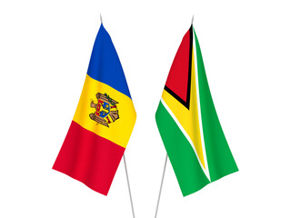 Co-operative Republic of Guyana and Moldova flags