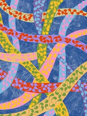texture with stripes pattern background. Digital art illustration