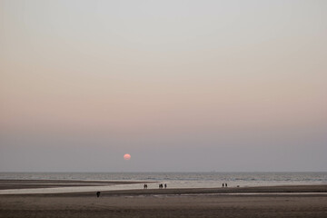 sunset on the beach