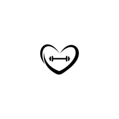 Gym love logo design