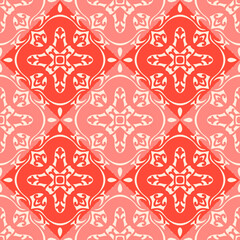 Black and white seamless pattern with arabesques