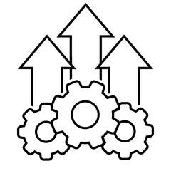 Operations icon vector. workflow illustration sign. work flow symbol. automate logo.