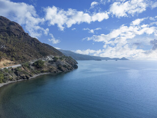 Fototapeta na wymiar Aerial View Landscape in Aegean Sea