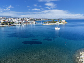 Obraz premium Aerial view Datca town, Mugla province - Turkey.