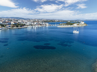 Fototapeta premium Aerial view Datca town, Mugla province - Turkey.