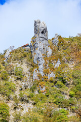御塔石　秋の剣山　徳島県三好市　Mt. Tsurugi in autumn　Tokushima-ken Miyoshi city