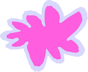 子供が描いた雨雲のかわいい落書き くもり