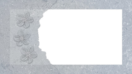 Icy envelope for congratulations or invitations