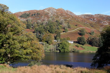Fototapeta premium Loughrigg Fell and Tarn in the English Lake District National Park.