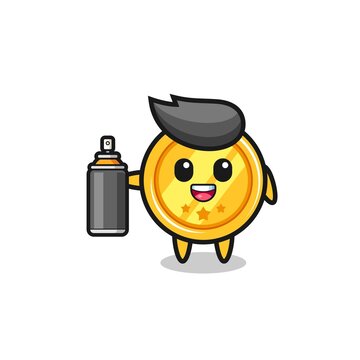 recommend clip art: the cute medal as a graffiti bomber