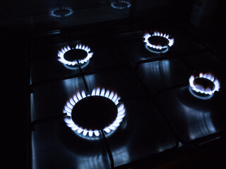 Kitchen gas stove burner