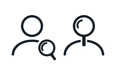 User search icon. Illustration vector