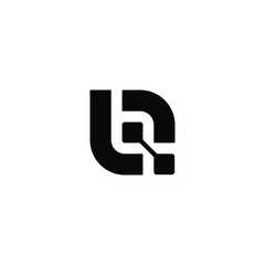 initial logo B technology