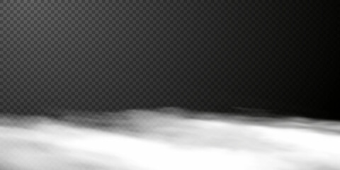 White smoke puff isolated on transparent black background. PNG. Steam explosion special effect. Effective texture of steam, fog, snow, smoke png. Vector illustration