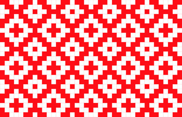 seamless pattern with red hearts