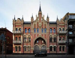 Obraz premium Old ornate Gingerbread house in Kyiv, Ukraine