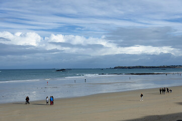 Town of Saint-Malo, a touristic icon in Brittany
