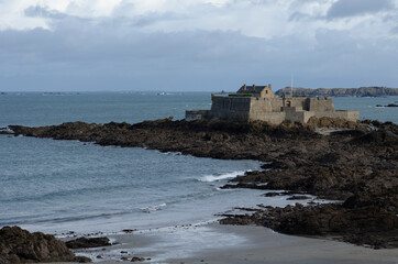 Town of Saint-Malo, a touristic icon in Brittany