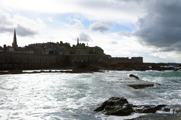 Town of Saint-Malo, a touristic icon in Brittany