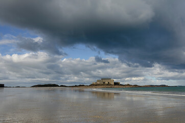 Town of Saint-Malo, a touristic icon in Brittany
